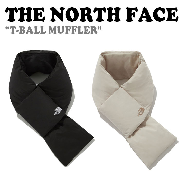 ノースフェイス マフラー THE NORTH FACE メンズ レディース T-BALL MUFFLER ティー ボール マフラー BLACK ブラック WHITE SAND ホワイトサンド NA5IP50A/B ACC【中古】未使用品