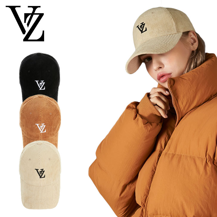 Х å VARZAR Ź 3D Monogram Logo Corduroy Over Fit Ball Cap 3D ɥ  ǥ Сեå ܡ륭å CREAM ꡼ BROWN ֥饦 BLACK ֥å varzar550/1/2 ACC