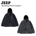 W[v WPbg Jeep Y fB[X Quilting Hood Jumper LeBO t[h Wp[ BLACK ubN KHAKI J[L GL4JPU244BK/KH EFA