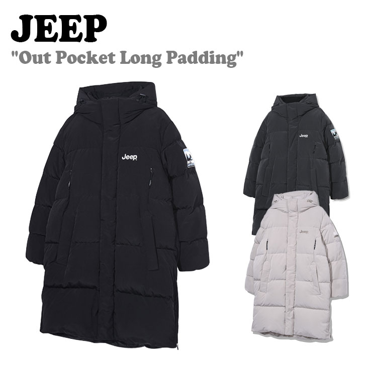 W[v _E Jeep Y fB[X Out Pocket Long Padding AEg |Pbg O pfBO BLACK ubN LIGHT BEIGE Cgx[W DARK KHAKI _[NJ[L JO4JPU415BK/LE/DG EFA