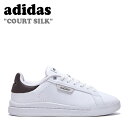 アディダス スニーカー adidas レディース COURT SILK コート シルク WHITE ホワイト BLACK ブラック GY9258 FLADCA3...