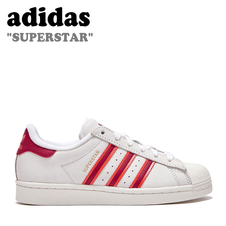 AfB_X Xj[J[ adidas Y fB[X SUPERSTAR X[p[X^[ WHITE zCg RED bh HQ8867 FLADCA3U08 V[YyÁzgpi