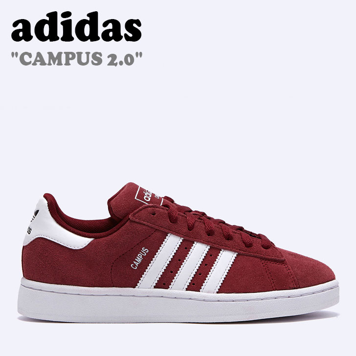 AfB_X Xj[J[ adidas Y fB[X CAMPUS 2.0 LpX2.0 BURGUNDY o[KfB[ WHITE zCg ID9842 FLADDA2U07 V[YyÁzgpi