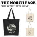 ノースフェイス トートバッグ THE NORTH FACE メンズ レディース TNF COTTON TOTE SEOUL TNF コットン トート ソウル BLACK ブラック IVORY アイボリー CREAM クリーム NN2PQ24A/B/C バッグ 【中古】未使用品