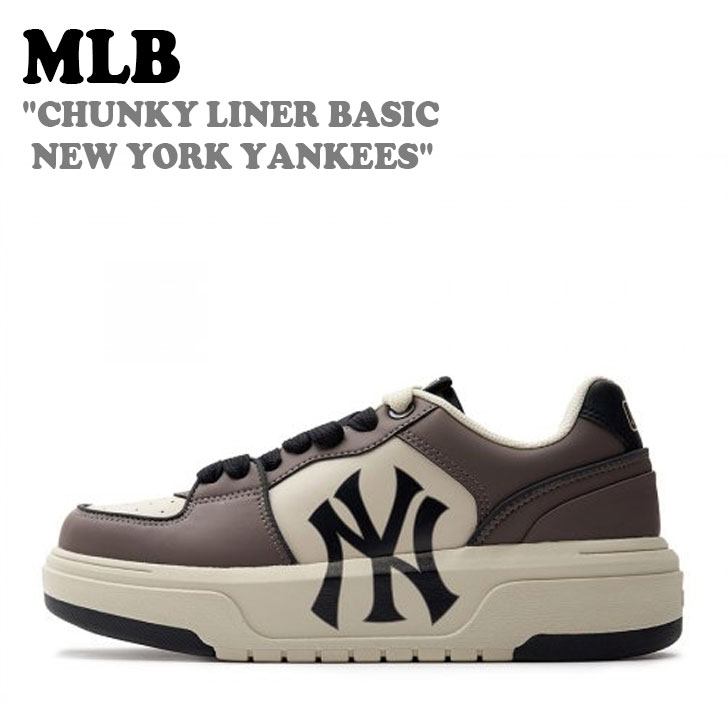 २ӡ ˡ MLB  ǥ CHUNKY LINER BASIC NEW YORK YANKEES 󥭡 饤ʡ ١å ˥塼衼 󥭡 CHARCOAL GREY 㥳륰졼 3ASXCLB3N-50CGS 塼