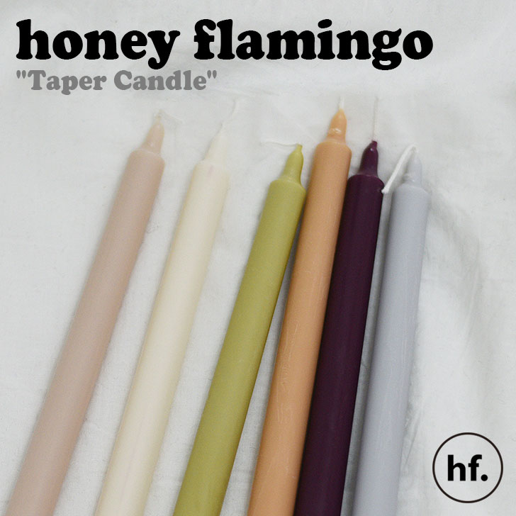 ϥˡեߥ ɥ honey flamingo Ź Taper Candle ơѡɥ դ 6 ڹ񻨲 ƥꥢʪ  ƥꥢɥ ACC