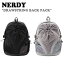 ノルディ リュック NERDY メンズ レディース DRAWSTRING BACK PACK ドロウストリング バッグパック BLACK ブラック GREY グレー PNES24BG02 ノルディー バッグ