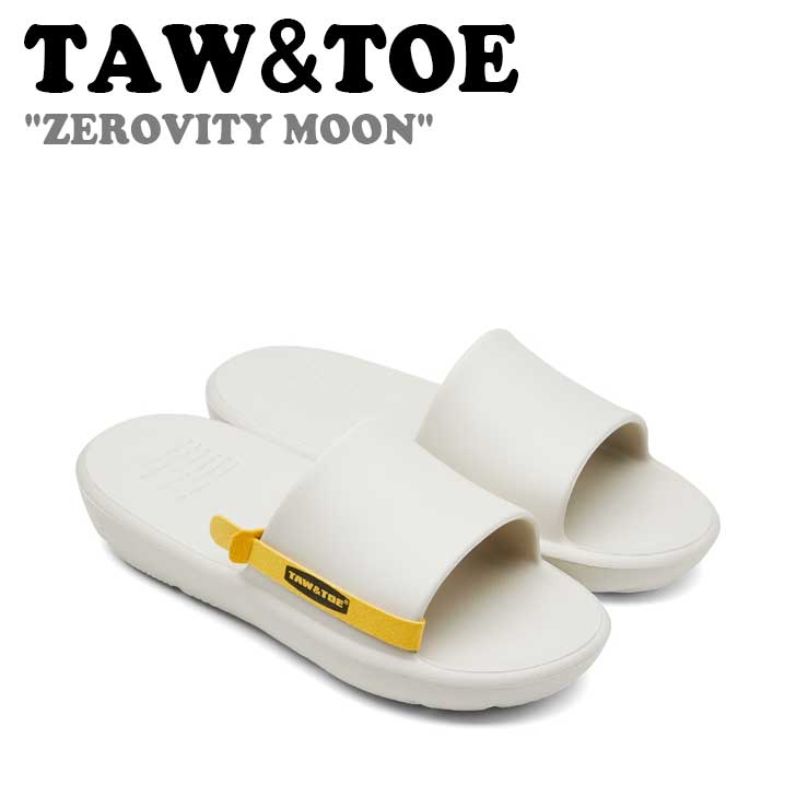 トー＆トー サンダル TAW＆TOE メンズ レディース ZEROVITY MOON ゼロビティ ムーン SLIDE スライド CREAM クリーム ZSLCRA シューズ