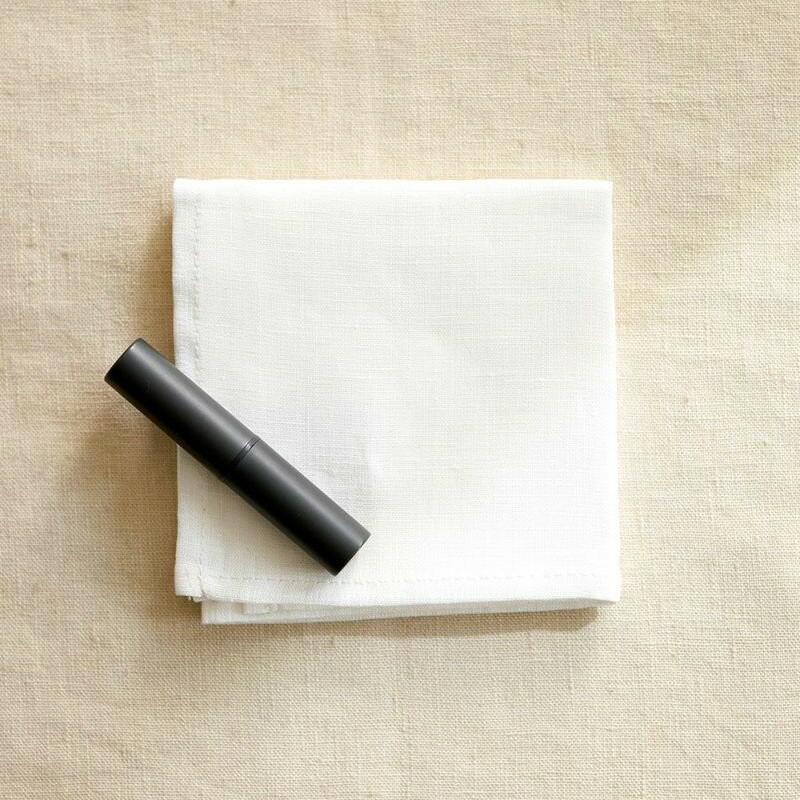 （fog linen work）リネンハンカチ ホワイト（フォグリネンワーク）