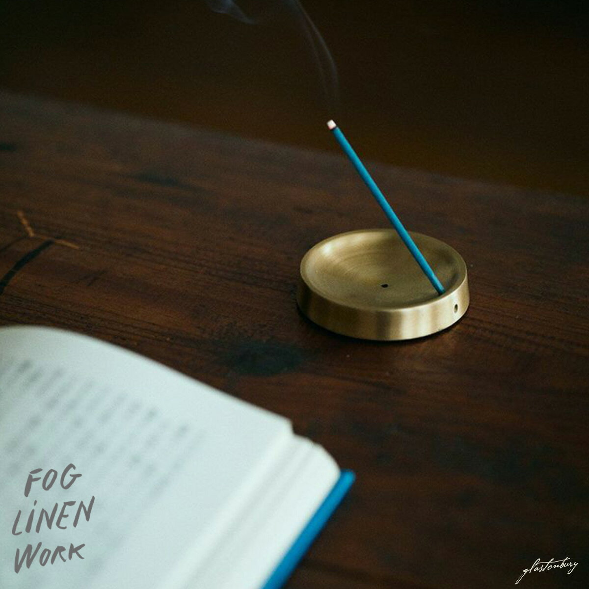 フォグリネンワーク ブラス（真鍮） インセンスホルダー 円形 fog linen work ※1点1点手づくりのため注意事項をご一読下さい。
