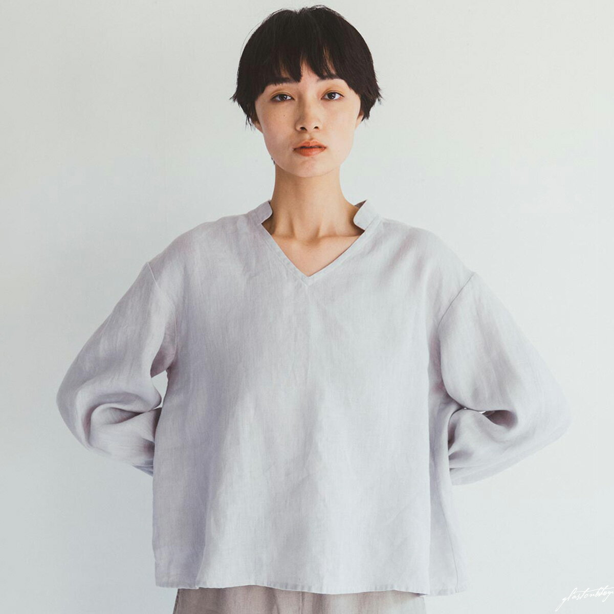 (fog linen work)シビッラ トップ ピジョン(未試着品)(フォグリネンワーク)