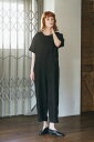 (fog linen work)ルミ ジャンプスーツ ブラック(未試着品)(フォグリネンワーク)(4)