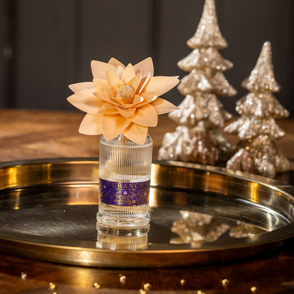デュランス （DURANCE）2025冬季限定ウインター ウッドフラワーディフューザー 95ml ミスティカルフォレスト（朝露に包まれた樹木の香り）（限定品）（クリスマス）（2025）（送料無料）