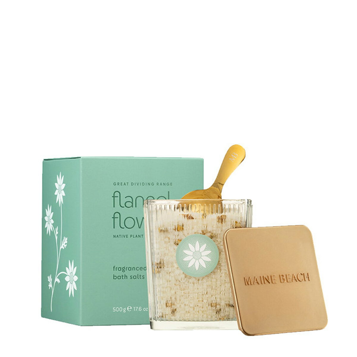 マインビーチ MAINE BEACH フランネルフラワー バスソルト 500g 【Flannel Flower】Bath Salt オーガニックフランネルフラワーエキス Kangaroo Island