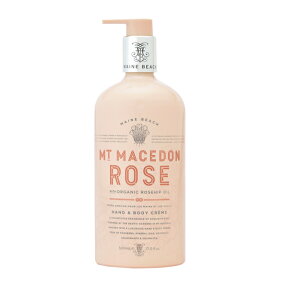 マインビーチ（MAINE BEACH）（マウントマセドンローズ）ボディクリーム ローション500mlMT MACEDON ROSE（オーガニック）（シアバター）（ローズ）（ホホバ）（ボディケア）【後半マラソン！要エントリー！店内商品2個購入でP5倍3個以上でP10倍】