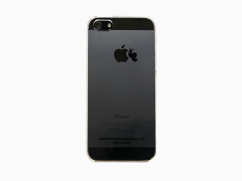（CEMENT PRPDUCE DESIGN）PRPDUCE DESIGN iTattoo5（アイタトゥー5） 「Larvae Loves Apple」 黒バージョン iPhone5/5S/SE専用ケース