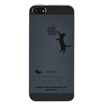 CEMENT PRPDUCE DESIGN PRPDUCE DESIGN iTattoo5(アイタトゥー5) 「Neko jump」黒バージョン iPhone5/5S/SE専用ケース (メール便OK)