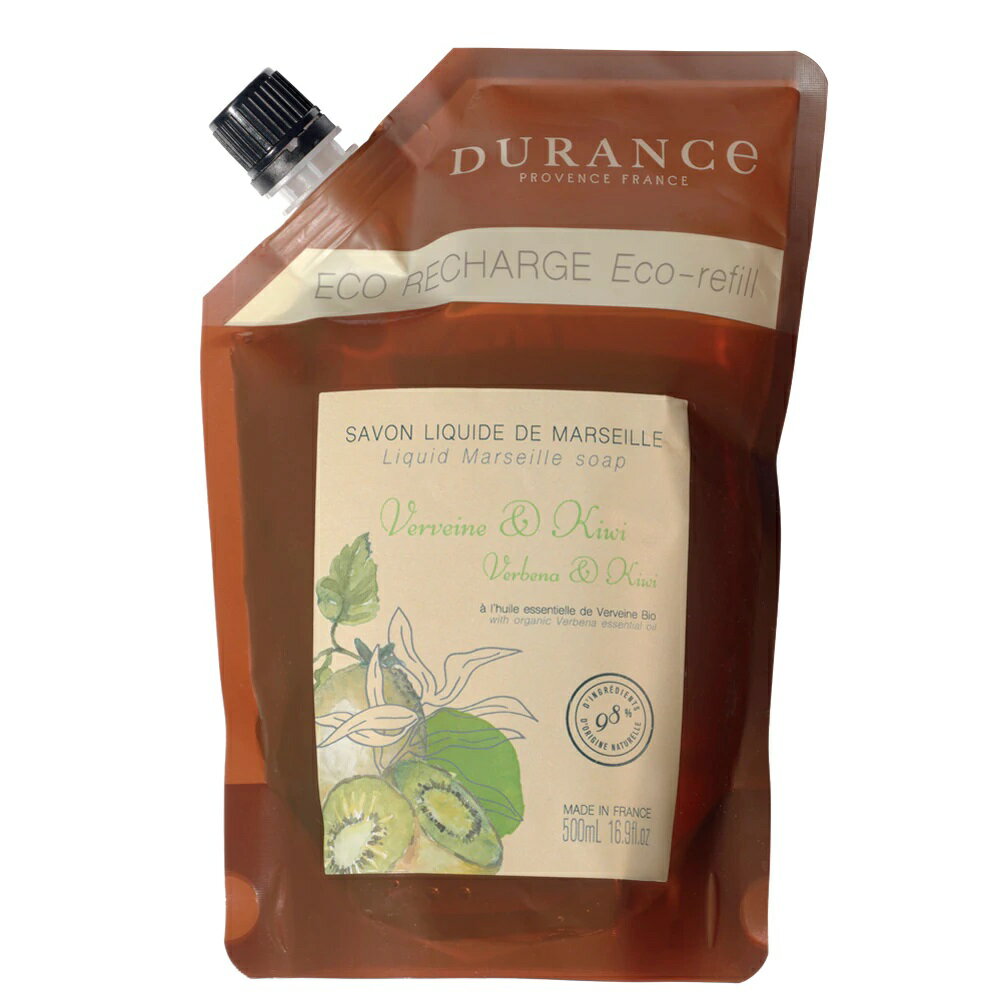 デュランス DURANCE LesEssentielsリキッドソープ用エコリフィル500ml ベルベーヌ＆キウイ ザ・エッセンシャルズ 