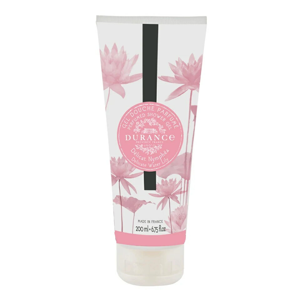 デュランス プラント シャワージェル（液体石けん） 200ml デリケートウォーターリリー（PLANT）【フランス製 正規取扱店】（DURANCE）
