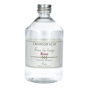 デュランス （DURANCE）リネンウォーター500mlローズ（1801）（Eau de Linge）【後半マラソン！要エントリー！店内商品2個購入でP5倍3個以上でP10倍】