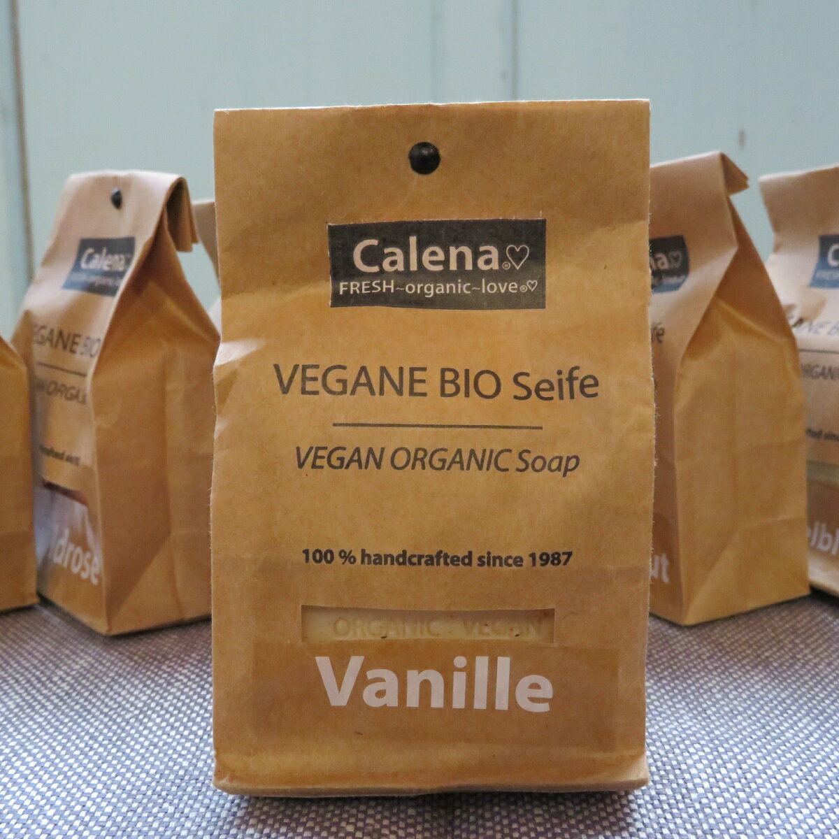 （Calena）ビーガンオーガニックソープ100gバニラ（カリーナ）