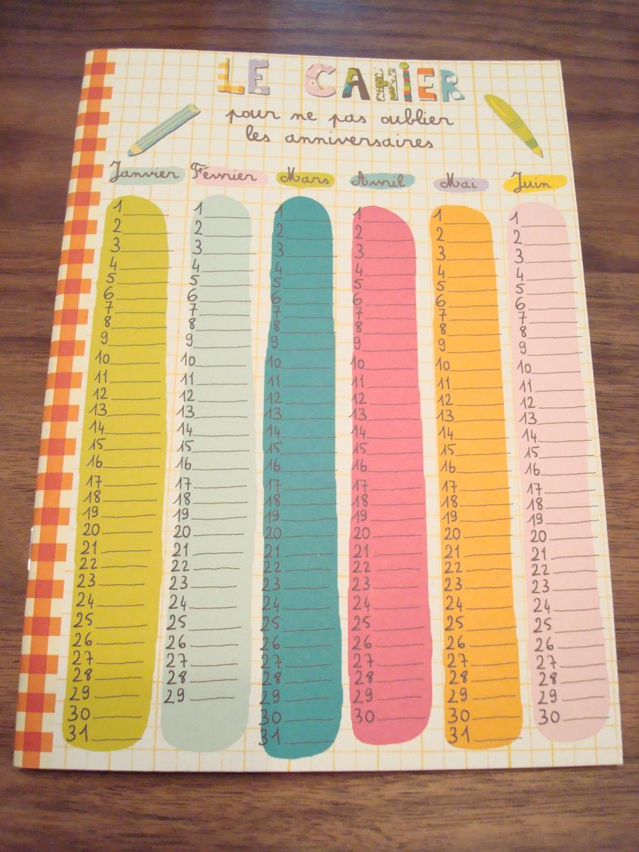 フランス雑貨 パリから届いたノート！Editions Cartes d'Art 罫線ノート スケジュール