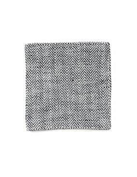 フォグリネンワーク(fog linen work) リネンコースター ヘリンボーンブラックHERRINGBONE BLACK