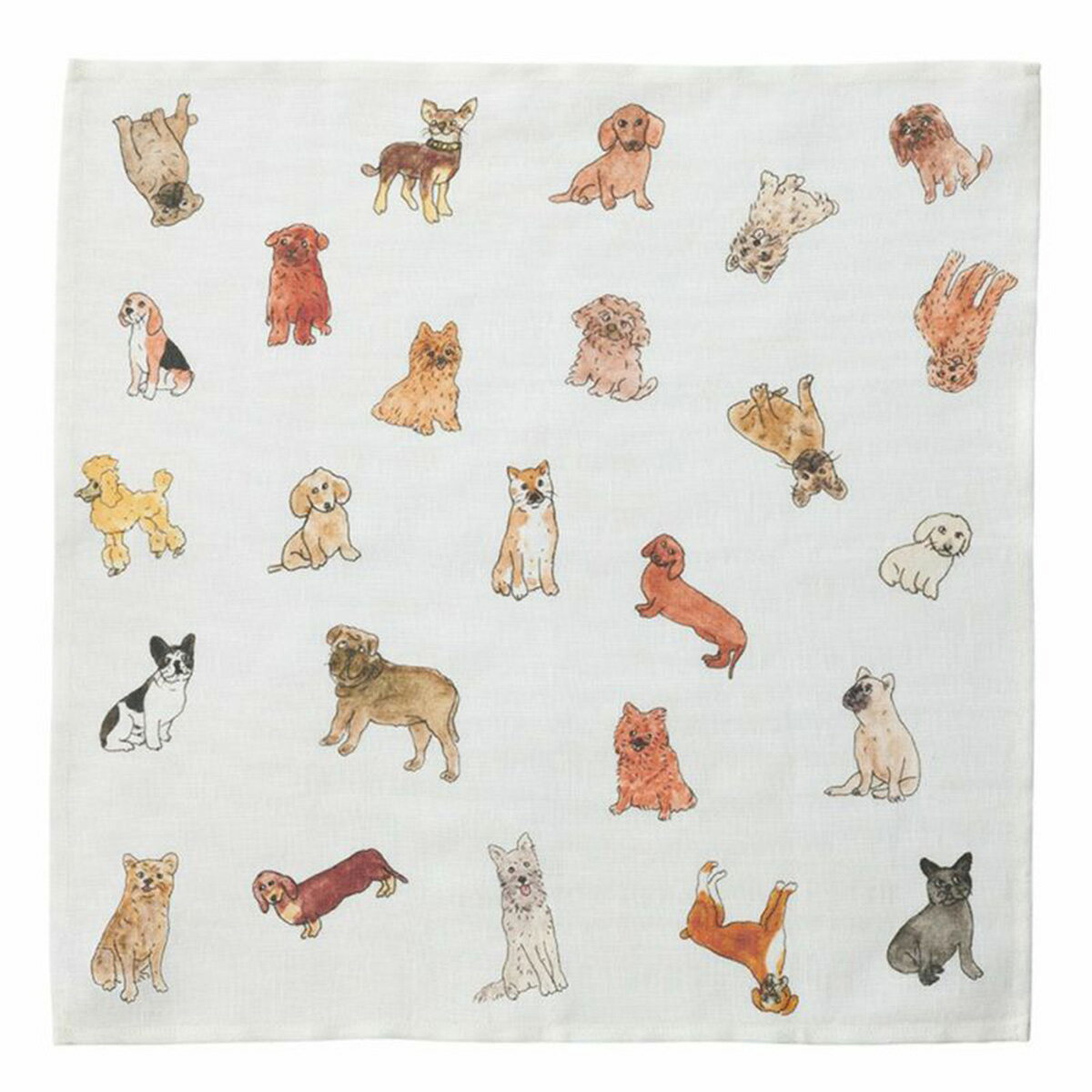 フォグリネンワーク isabelle boinot ハンカチ 犬たち fog linen work