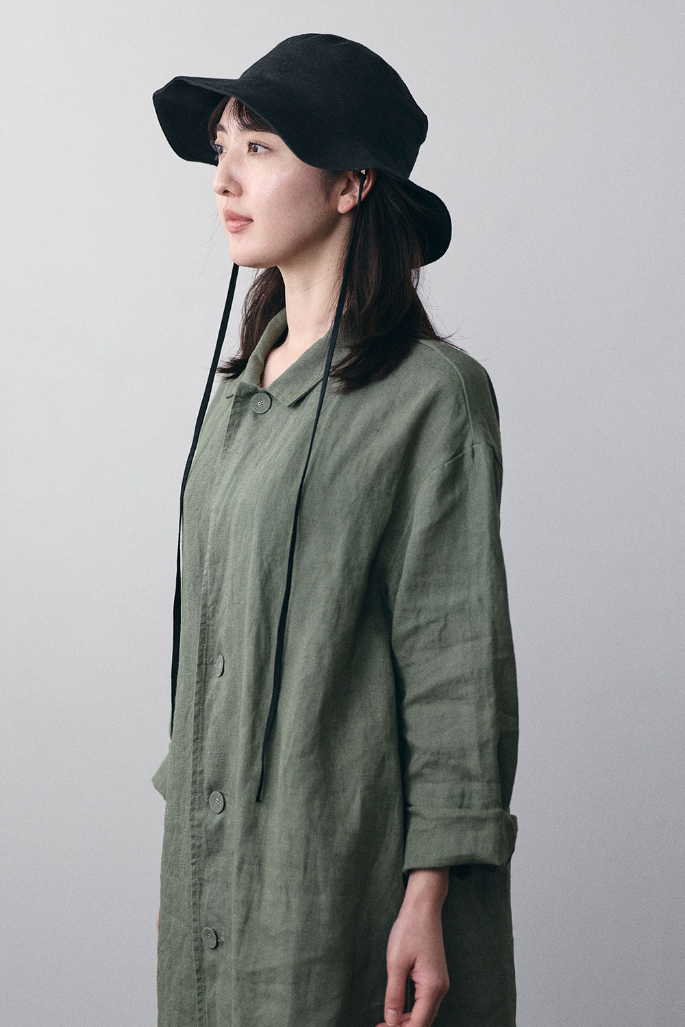 樂天商城 - フォグリネンワーク リネン　ミロス　ハット ブラック fog linen work