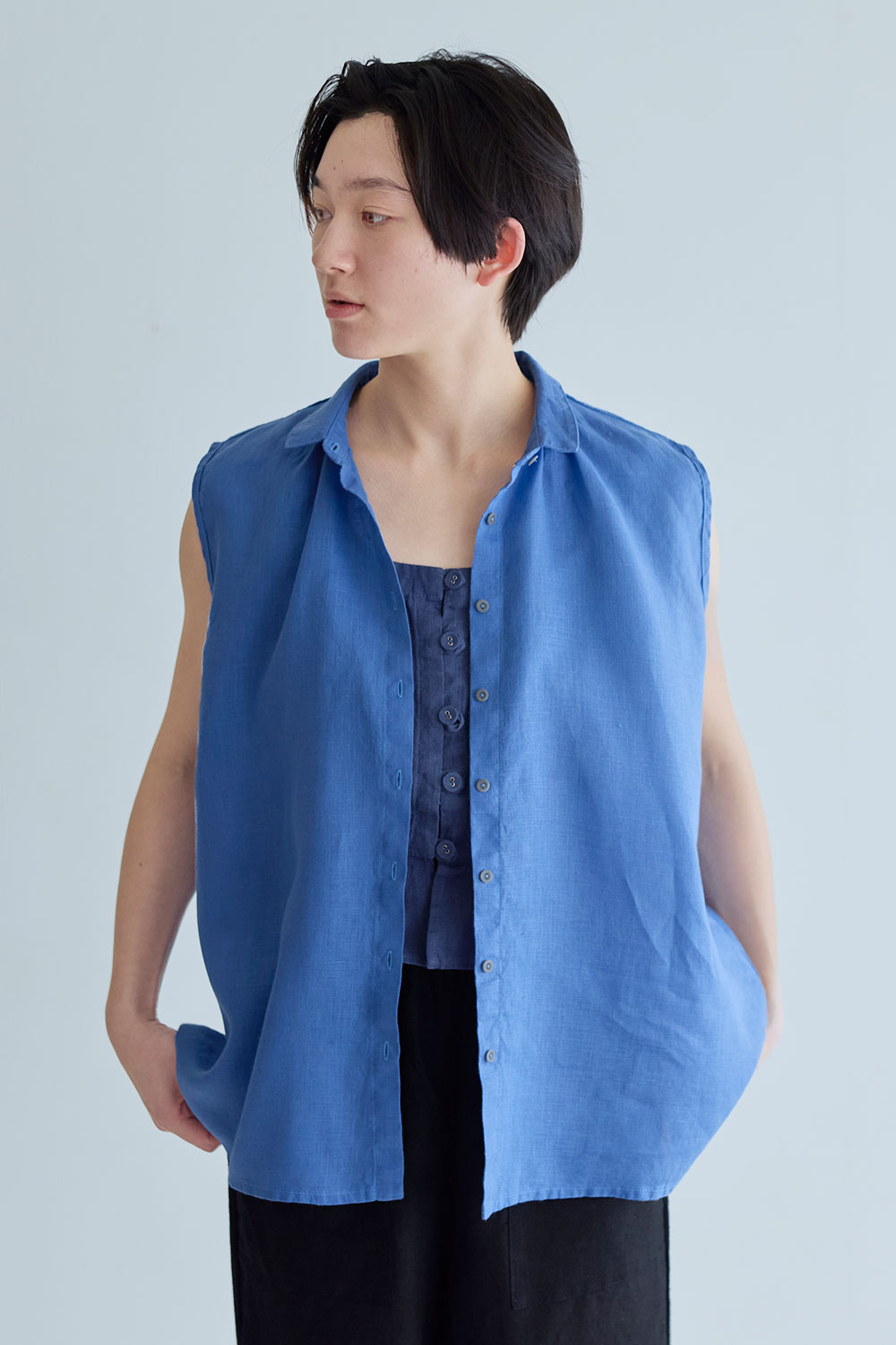 樂天商城 - 【NEW 夏】フォグリネンワーク 　ケイティー　トップ　ニゼル　【未試着品】リトアニア製 fog linen work 【2026 SUMMER WEAR】