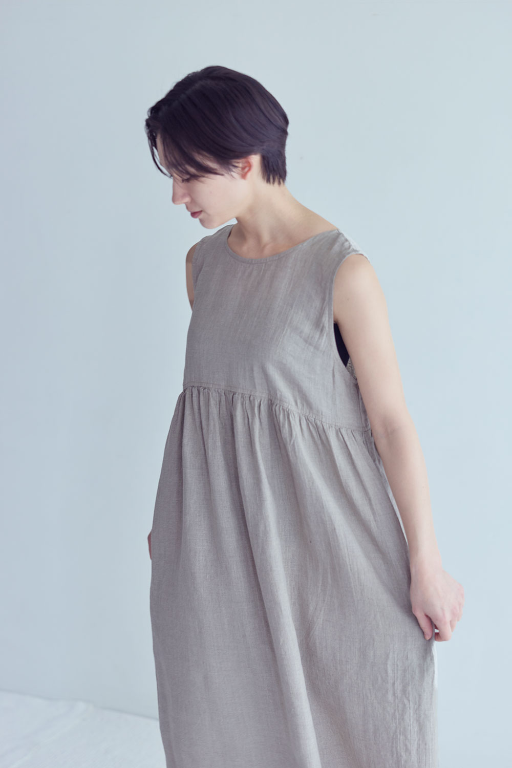 樂天商城 - 【NEW 夏】フォグリネンワーク ノーラ　ワンピース　ナチュラル【未試着品】リトアニア製 fog linen work 【2026 SUMMER WEAR】