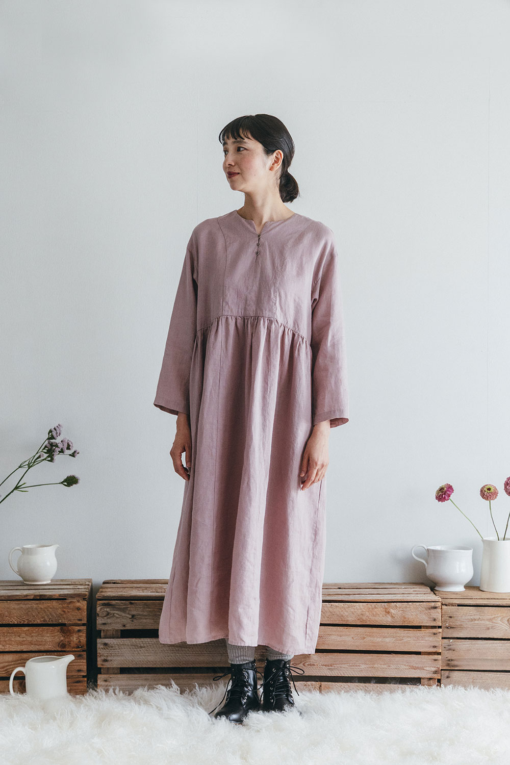 楽天市場】fog linen work（カラーピンク）（レディースファッション