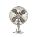 （HERMOSA）（レトロファンテーブル）カラーSILVER（RETRO FAN TABLE）（ハモサ）（扇風機）（箱サイズ140）（※本製品は使い込んだ雰囲気、イメージを出す為に一部塗装のムラやカケ、擦れ等のヴィンテージ加工を施してあります）