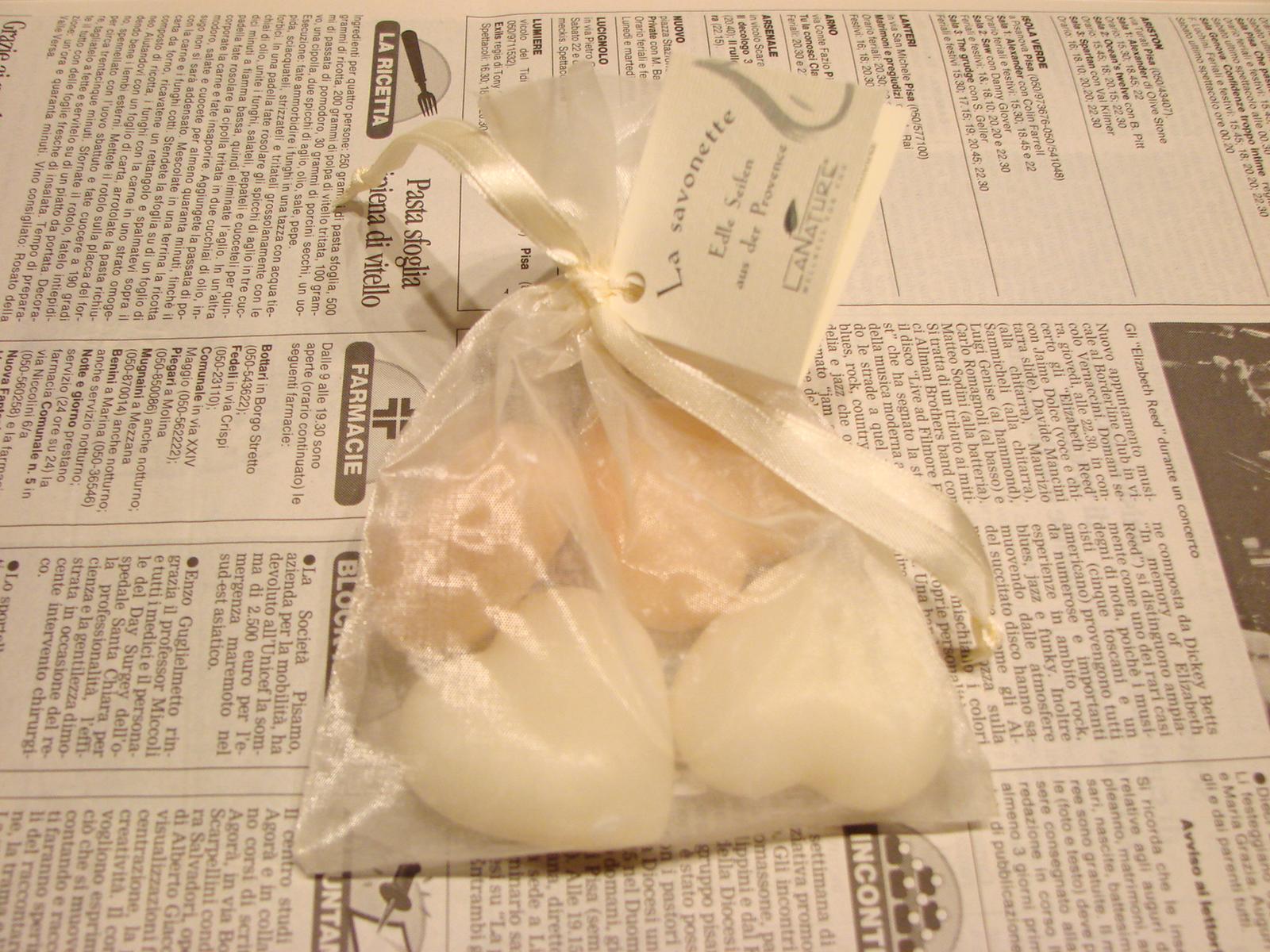 ラ・ナチュールハートソープ25g×4個入りセット ポシェット入り