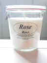 KERZENFARM BIO CANDLE （WECK）キャンドル40h Roseピーチやアプリコットを思わせるフルーティー系のローズの香り！WE-900使用