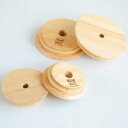 （WECK）（WITH WECK）（穴開き）（Sサイズ）FLAT TOP WOODEN LID w/HOLE