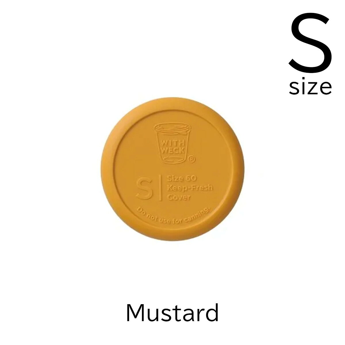 Rakuten - WECK ガラスキャニスター用SILICONE CAP 【Sサイズ】 Mustard マスタード ※1個単位の販売です。 （WITH WECK）