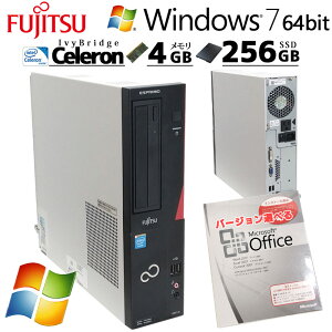 Win7 64bit ťѥ Microsoft Officeդ ٻ ESPRIMO D551/G Windows7 Celeron G1610  4GB SSD 256GB DVD-ROM (2759of) 3ݾ/ Ѥ ޥեȥե ǥȥåץѥ ΤΤ PC