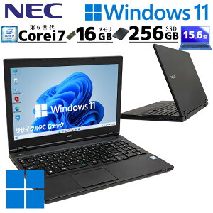 ťѥ NEC VersaPro VK26H/D-U Windows11 Pro Core i7 6600U  16GB SSD 256GB 15.6 DVDޥ ̵LAN Wi-Fi 15 A4 / 3ݾ ťѥ PC ťΡȥѥ Ѥ (n0077)