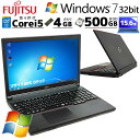 Win7 32bit Ãp\R xm LIFEBOOK A574/M Windows7 Pro Core i5 4310M  4GB HDD 500GB 15.6^ DVD-ROM LAN Wi-Fi 15C` A4 / 3ۏ Ãp\R PC Ãm[gp\R ݒς (n0720)