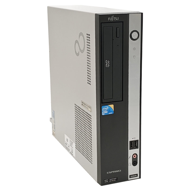 懐かしのWindows XPデスク 中古デスクトップ Microsoft Office付き 富士通 ESPRIMO D550/B WindowsXPPro Core2Duo E7500 メモリ 4GB 新品SSD 256GB DVD-ROM 本体 / 3ヶ月保証 中古パソコン 中古PC 中古デスクトップパソコン 初期設定済み (7454of)