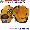 久保田スラッガー KSG-PROB ヘリ革と皮紐をブラック加工 硬式軟式兼用グラブ 野球 練習用 軟式 硬式 学生野球対応 野球 GTK