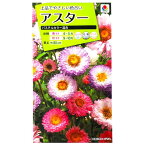 【タキイ種苗】アスター　パステルカラー混合（1ml）【定形郵便・定形外郵便での発送のみ送料無料】タキイの種/切り花/花壇/プランター/花種/種子/植物/栽培/ガーデニング/自宅で/エゾギク/春まき/秋まき/採苗本数：およそ130本/FAS629