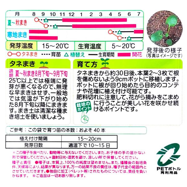 【タキイ種苗】パンジー　F1 ナチュレ ローズ（0.15ml）【定形郵便・定形外郵便で...