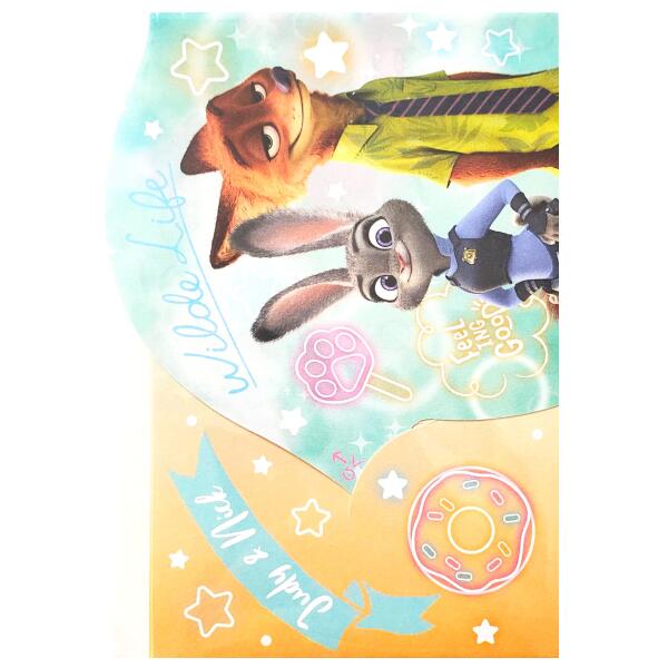 ズートピア★ダイカットポチ袋（同柄2枚入）【定形郵便・定形外郵便での発送のみ送料無料】ディズニー/..