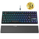 【楽天4連冠×LINE登録で5%オフ】\超特価/GTRACING キーボード ゲーミングキーボード テンキーレス メカニカル 日本語配列 リストレスト付き 疲労...