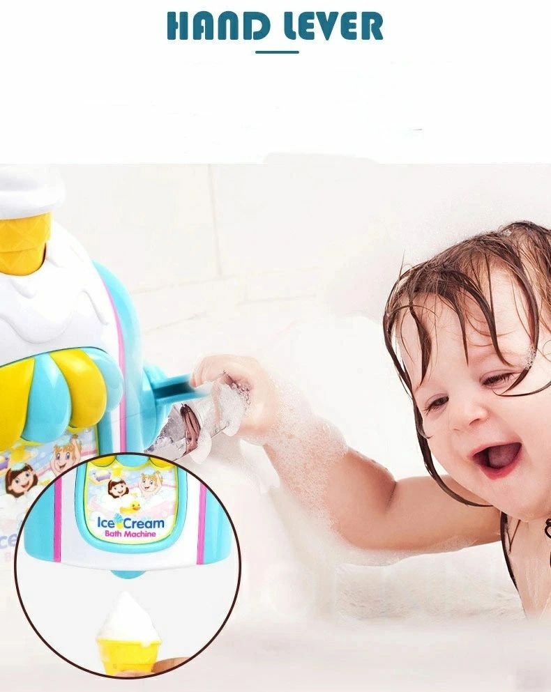 じんかんShopの【送料無料】お風呂 おもちゃ 3歳 4歳 5歳 水遊び プール 風呂 ソフトクリーム アイスクリーム 水遊び玩具 泡 バブル シャワーカップ 知育玩具 安全素材 吸盤安定 男の子 女の子 誕生日 プレゼント キッズ 子供の日 こどもの日｜アングル2