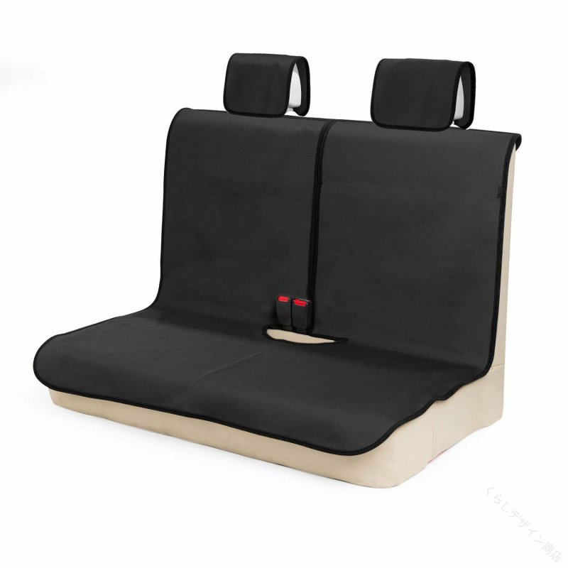 Rakuten - カーシートカバー 後席用 軽自動車適用 防水 ずれにくい SBRボンディング シート保護 ブラック 車シートカバー 防水シートカバー 後部座席カバー 軽自動車用 カーシートプロテクター 滑