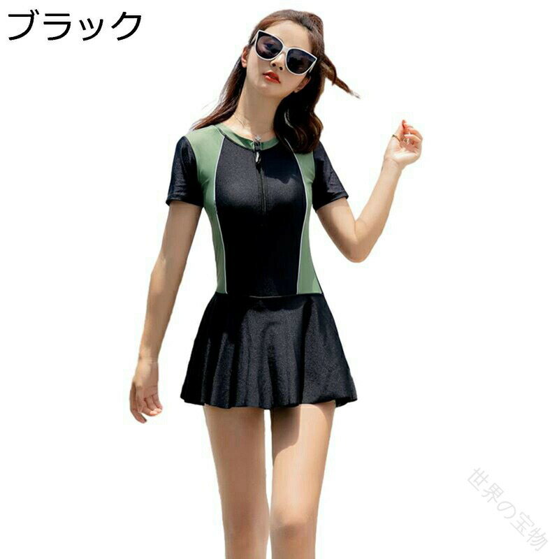 ぽっちゃり 水着 レディース 水着 50代 ワンピース お母さん スイムドレス 大きいサイズ 肌触り 良い 快適 かわいい 無地 肌守り アンダーショーツ付き 上品 競泳 日光浴 温泉 海 旅行 夏