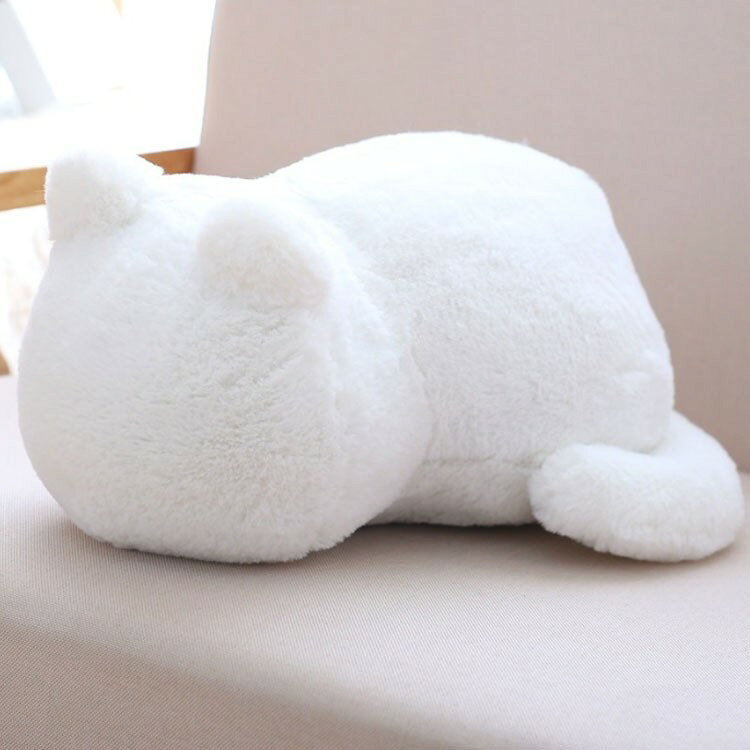猫型 リアル 猫クッション ねこ 猫 ネコクッション 猫型クッション ふわふわ 猫 猫型 ねこクッション クッション クッション ねこ型 まくら ぬいぐるみ ネコ 猫 キャット ふわふわ おしゃれ インテリア 雑貨 ブラック ホワイト [2]